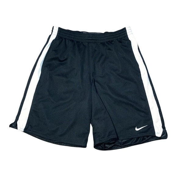 Nike Men's Y2K Basketball Shorts Black White Dazzle Stripe Size L - Picture 1 of 15